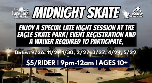 skate park midnight skate
